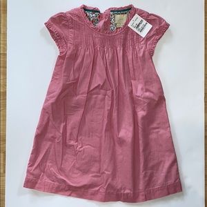Mini Boden girls pink corduroy dress